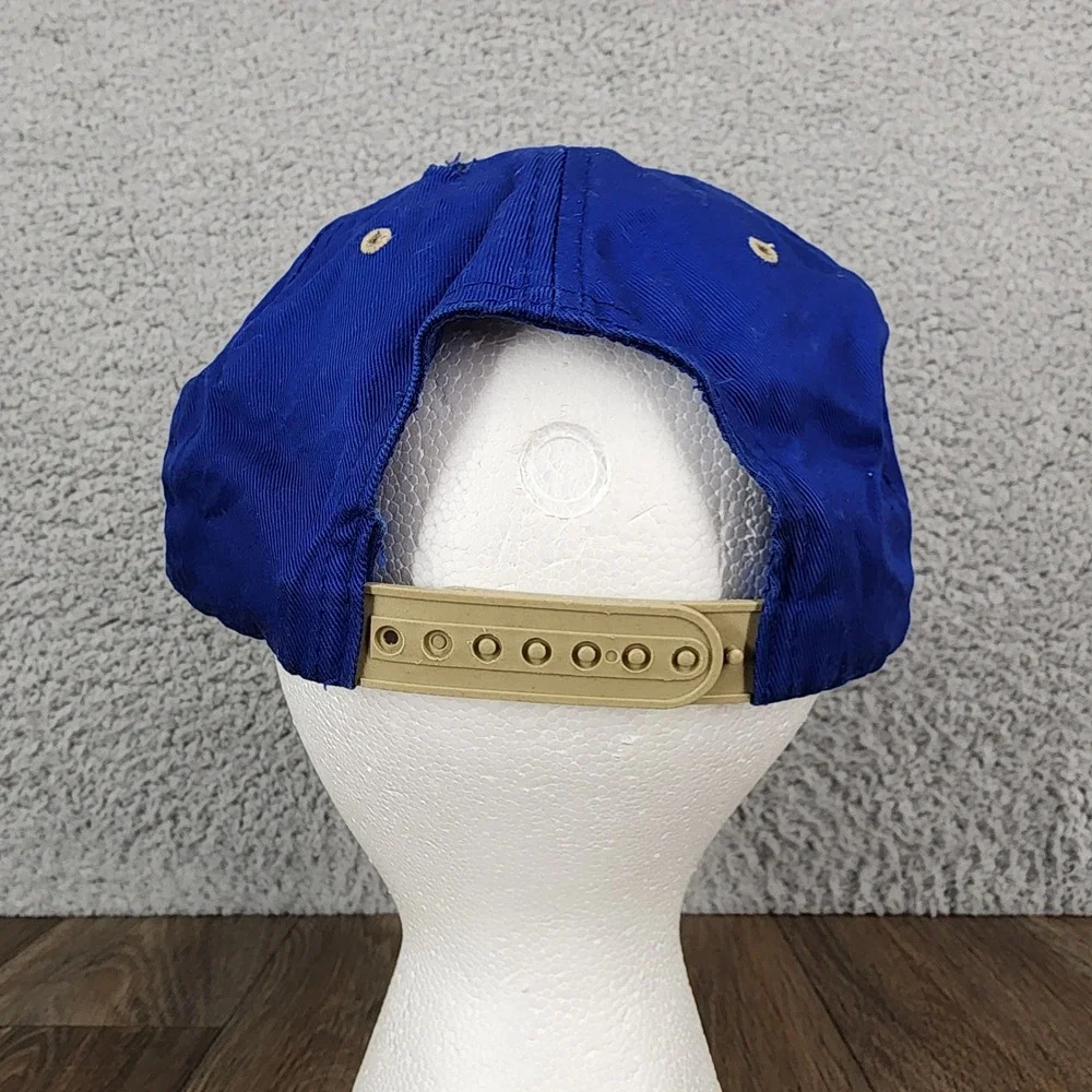 Vtg 1996 Looney Tunes Taz Snapback Hat Blue Tan Fresh‎ Caps USA Kids Distressed